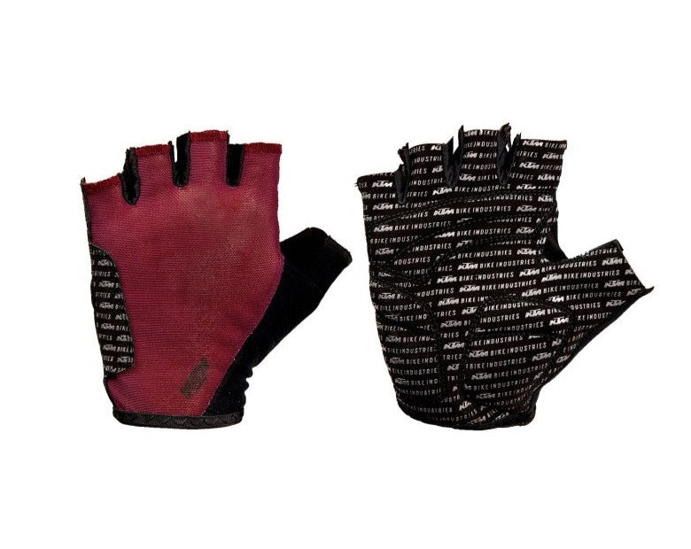 Guantes ciclismo niña KTM Factory Team cortos negros