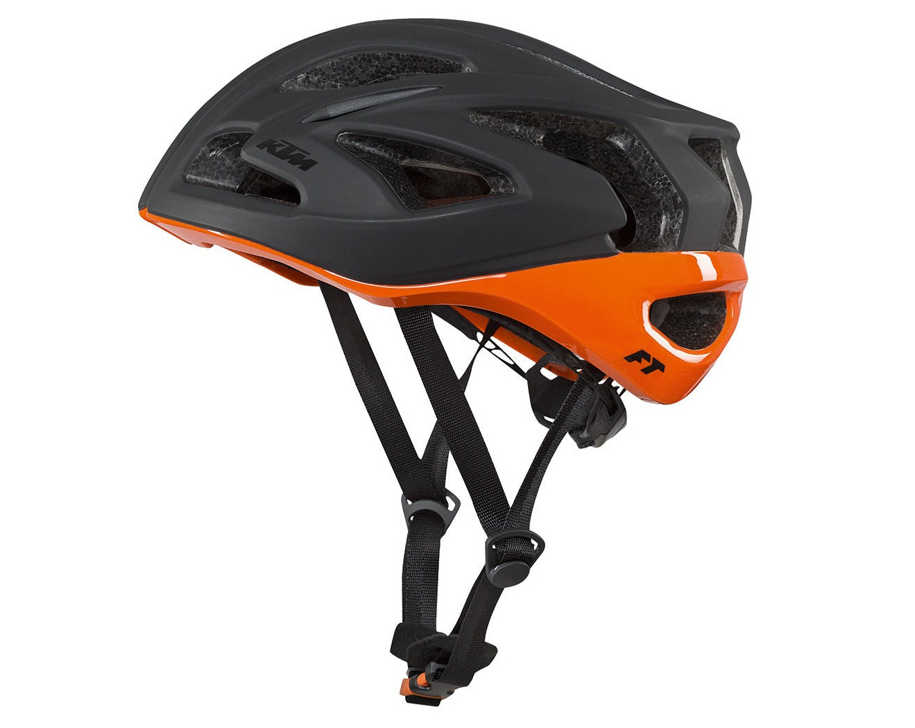 Casco ciclismo KTM Factory Team negro mate/naranja brillante