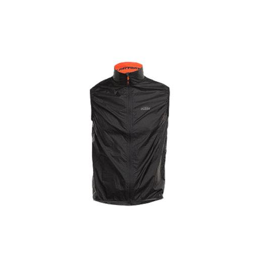 Chaleco ciclismo cortaviento KTM Factory Line Negro