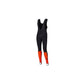 Pantalon largo térmico ciclismo KTM Bib long spring negro/naranja