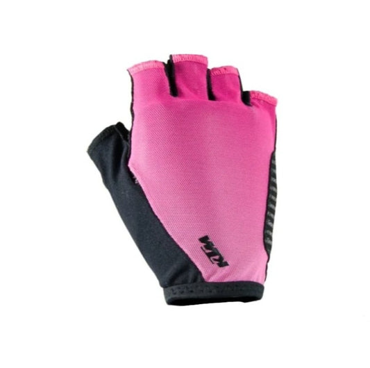 Guantes ciclismo mujer KTM Factory Team cortos rosados